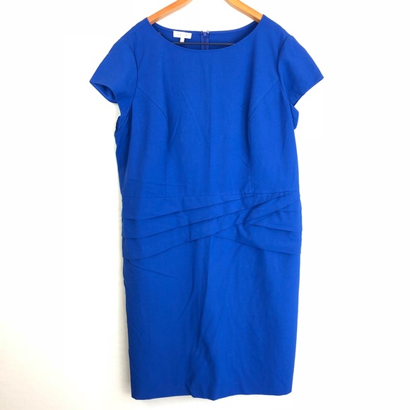 Jones Studio Dresses & Skirts - Jones Studio 22W Dress Blue Midi Cap Sleeve D